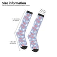 thumbnail image 4 of Vsdgher Cartoon Poodle Dog Print Thigh High Socks Extra Long Stretchy Sock Women Over Knee High Opaque Stocking Daily Wear, 4 of 5