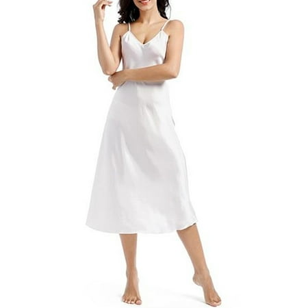 

Yolossia Womens Satin Silk Strappy Cami Dress Babydoll Lingerie Sleepwear Nightgown
