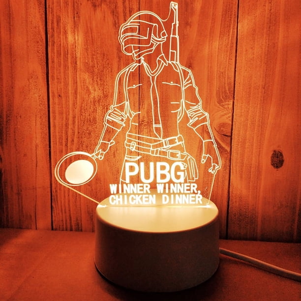 Luz nocturna acrílica 3D, regalo de fiesta del Día de San Valentín de Navidad, atmósfera de dibujos animados para niños, luz LED con logotipo personalizado