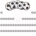 thumbnail image 3 of KAKOWELY 50 piezas de adornos para cupcakes de fútbol, palillos para cupcakes de fiesta temática, palillos para tartas de fiesta temática, 3 of 5