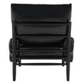 thumbnail image 6 of SAFAVIEH Oslo Modern Style Mid Century Tufted Arm Chairs, Black (34.7 in. W x 32.1 in. D x 37.1 in. H), 6 of 14