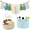 Baby Blue, variant on Fukushima Highchair Banner for 1st Birthday Part，Anniversary Party Decorations Set with Cone Hat and Cake Topper