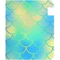 thumbnail image 4 of Coolnut Mailbox Cover Colorful Mermaid Scales Post Mail Box Cover Magnetic Mail Wraps Cover Oversize 25.4" L x 20.78" W, 4 of 5