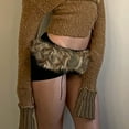 thumbnail image 4 of Stylish Metal Buckle Waist Belt with Plush Furry Accent for Women Adjustable Length Waistband Fashionable Accessory, 4 of 9
