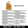 thumbnail image 2 of Utah State Silhouette Wood Mini Charms Shapes DIY Craft Jewelry - With Hole - Various Sizes (16pcs), 2 of 7