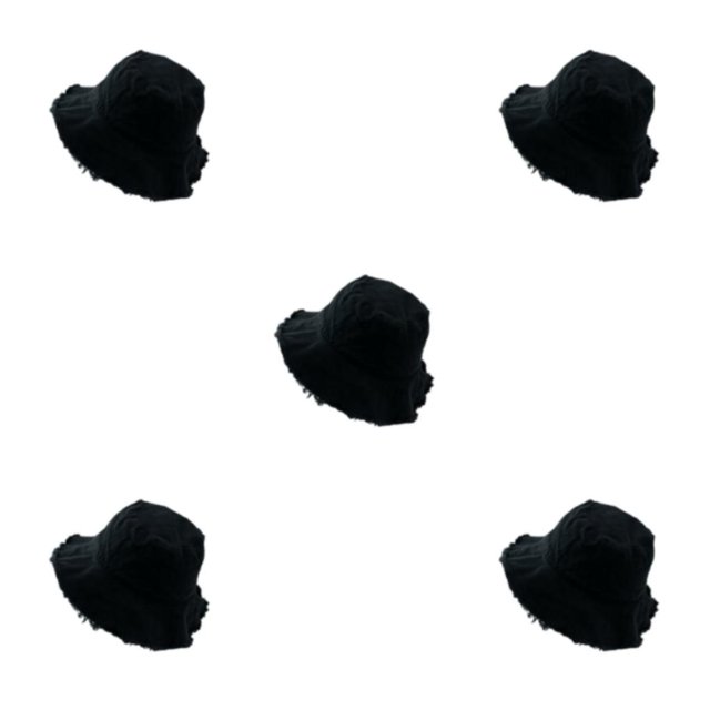 kurtrusly Bucket Hat Fashionable Sun Protection For Outdoor Activities Casual Comfort black 5Set