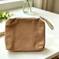 thumbnail image 4 of Mini Zipper Pouch, Weave Textured Bag, Portable Storage Pouch, Soft Breathable Fabric and Compact Travel Size for Lipsticks, Earphones, and Small Daily Items., 4 of 6