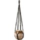 thumbnail image 1 of Maceta colgante para interior Cesta con gancho para plantas con borla negra Decoración de cuentas de madera Soporte para maceta, 1 of 5