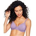thumbnail image 2 of Hanes Ultimate Women's Wireless Bra with T-Shirt Softness Lavendar Freeze Micro Dot 36A, 2 of 3