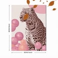 thumbnail image 3 of UXIEQU Leopard and Pink Spheres Canvas Wall Art Print 15.75x11.81 Inches, 3 of 8