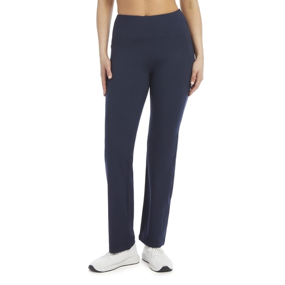 Jockey - Pantalones de Yoga Ajustados con Bolsillo para Mujer, Azul Marino (Neo), XL