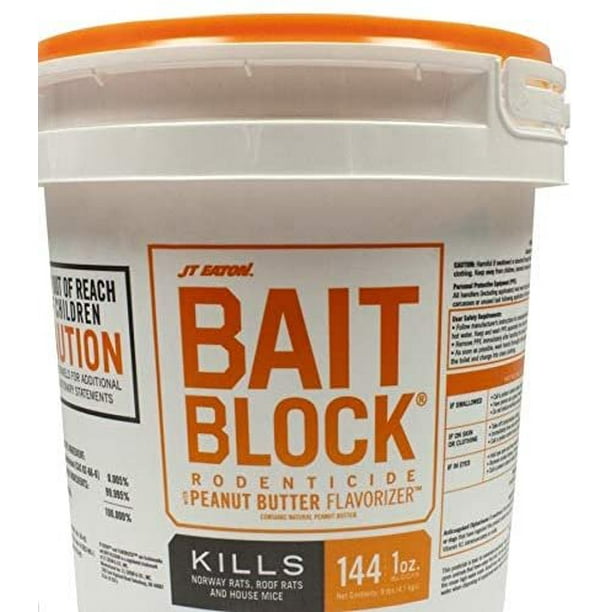 JT Eaton Peanut Butter-Flavored Bait Blocks For Mice and Rats 144 pk