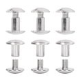 thumbnail image 1 of Metal Nail Rivet Studs, 200 Sets Book Binding Screw Electroplating Treatment Uniform Coating  For DIY Leather Gold,Bronze,Silver, 1 of 8