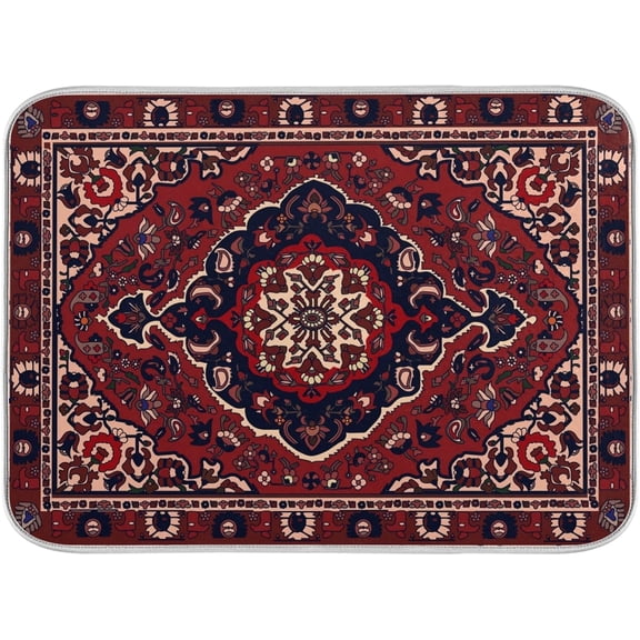 Dish Drying Mat for Kitchen Counter, Microfiber Absorbent Dish Draining Mat, Large Kitchen Drying Mat Heat Resistant Drying Pad for Counter 18x24