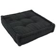 thumbnail image 1 of 20-inch Square Corded Floor Pillow with Button Tufts, 1 of 2