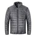 thumbnail image 1 of KIHOUT Men's Spring Winter Lightweight Puffer Jacket Warm Hooded Cutton Zipper Insulated Water Coat,Size S-2XL, 1 of 3