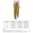 thumbnail image 4 of High Waist Khaki Straight Leg Pants - Pure Color Comfort Loose Women's Casual Daily Wear - Size L, 4 of 5