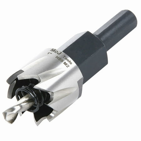 

McJ Tools 1 Inch HSS M2 Drill Bit Hole Saw for Metal Steel Iron Alloy; Ideal for Electricians Plumbers DIYers Metal Professionals