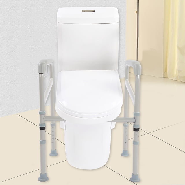 Adjustable Safety Handicap Handrail, Disabled Grab Aid Support for Toilet and Bath Bathroom Accessibility Rail for Disability Support