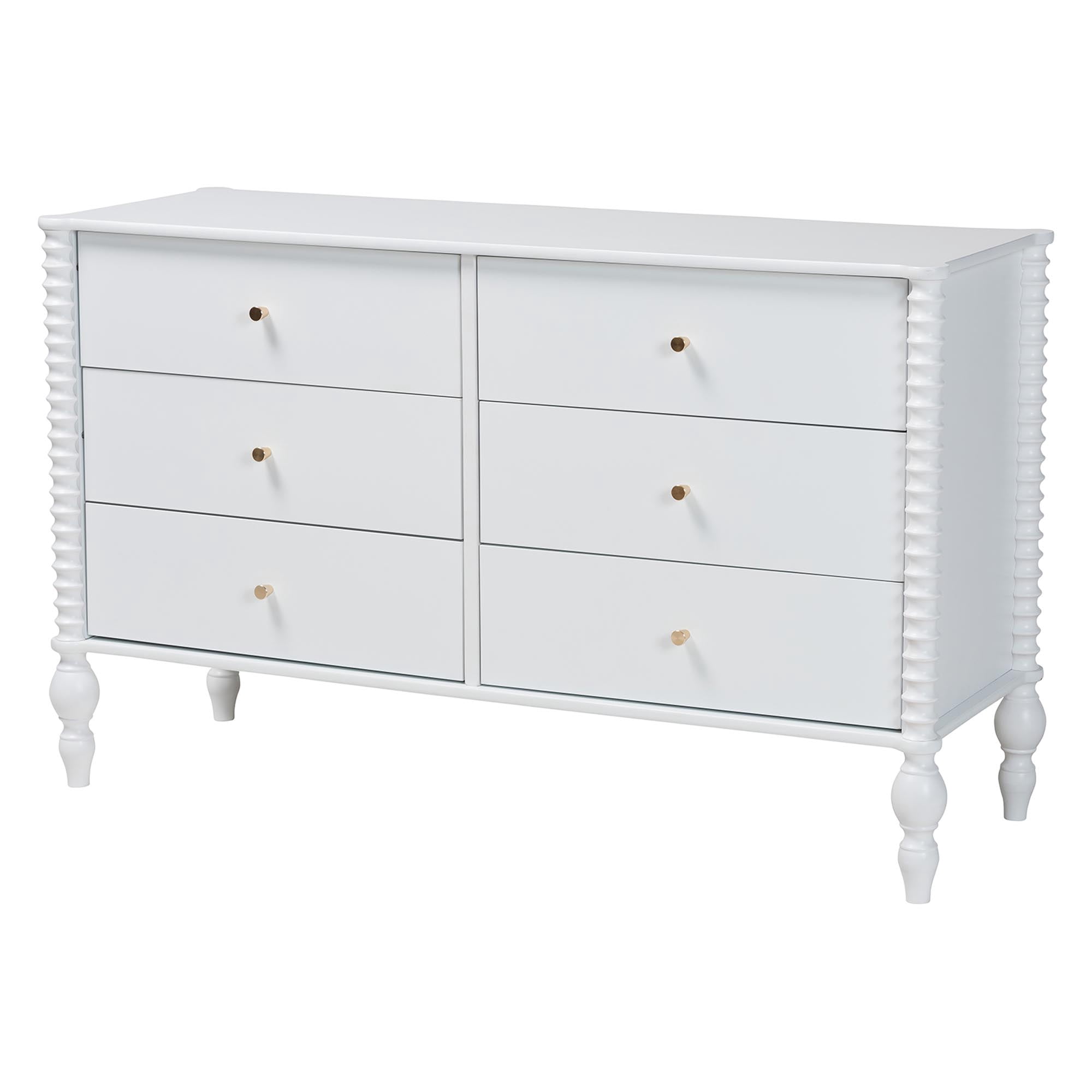 Baxton Studio Denita Farmhouse Bedroom Set, Queen, 4-Piece, White