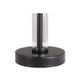 thumbnail image 3 of Better Homes & Gardens 14" Height Black Finish Metal Clear Glass Column Accent Lamp Base, Modern Design, 3 of 7