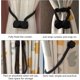 thumbnail image 5 of Abrazaderas magnéticas para cortinas estilo europeo Trinyaa, negras, 4 unidades, decorativas, 5 of 5