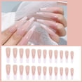 thumbnail image 3 of Uñas postizas de cobertura total con presión larga para mujeres y niñas (3 cajas, 24 piezas cada una) 1090, 3 of 6