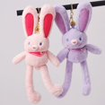 thumbnail image 4 of Conejo de peluche con orejas extraíbles para niños, muñeco de peluche suave de 30cm, colgante para dormir, lindo conejo de dibujos animados, regalo de cumpleaños para bebés, 4 of 5