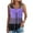Purple, variant on Womens Tank Tops- Ruffled V Neck Tank Tops for Womens Casual Patchwork Plaid Tunic Fashion Sleeveless Camisole Holiday Vacation Shirt