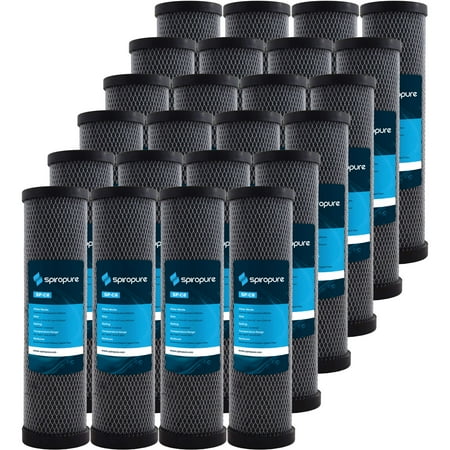 

SpiroPure Replacement for C8 155220-43 10x2.5 1 Micron Carbon Impregnated Cellulose Water Filter Cartridge (24 Pack)