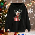 thumbnail image 6 of LEBONYARD Women's Trendy Drawstring Hooded Chic Christmas Printed Long Sleeve Pocekt Sweatshirts Casual Loose Warm Fit Ladies Christmas Sweatshirts, 6 of 6