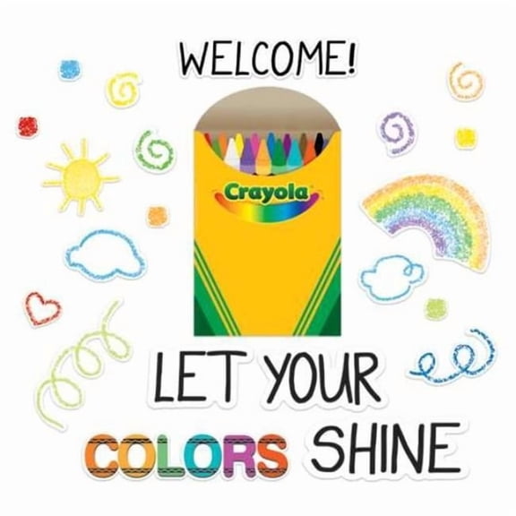 Crayola Stamper Markers Let Your Colors Shine Bulletin Board Set