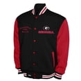thumbnail image 2 of Men's Franchise Club Red Georgia Bulldogs Fleece Varsity Full-Snap Jacket, 2 of 3