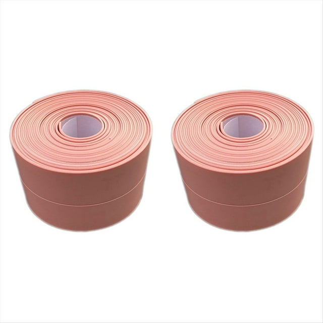 Cinta de Sellado Impermeable, Antimoho, Tira para Puerta de Cocina, Ducha, , Sellador de Baño, 3,2 M X 3,8 Cm, Rosa