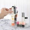 thumbnail image 3 of QUTETN 9 Compartments Cosmetics Storage Organizer  Clear Plastic Divided Home Essential Makeup Caddy, 3 of 5