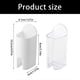 thumbnail image 3 of Adhesive Bathroom Toothbrush Stand Waterproof Plastic Storage Rack for Electric Brushes Easy Installation White, 3 of 4