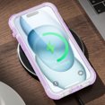 thumbnail image 5 of Ancove for iPhone 15 Plus/i15+ Waterproof Case with Built-in Screen Protector,[Compatible with Mag Safe],[IP68 Underwater Dustproof] Magnetic Shockproof Full Body Protective Case Cover,Purple, 5 of 11