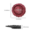 thumbnail image 3 of Craft and Party Charger Plate, 12 pcs 13" Round Burgundy Plastic Reef Charger Plate For Weddings And Elegant Settings With A Metallic Finish, 3 of 3