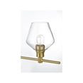 thumbnail image 6 of Living District Gene 4 Light Satin Gold And Clear Glass Wall Sconce, 6 of 8