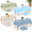 Blue Beige Sage Green-12, variant on 12 Pack Blue Beige Sage Green Disposable Plastic Rectangle Tablecloth