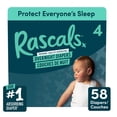 thumbnail image 1 of Rascals Overnight Absorbent Baby Diapers, Size 4, Carton, 58 Count, 1 of 13