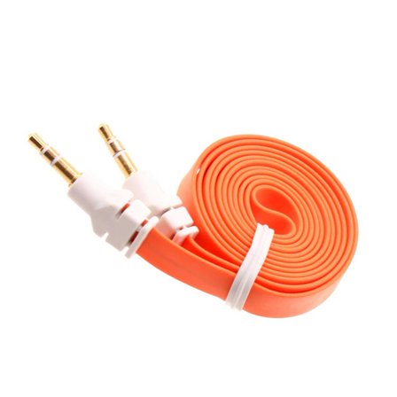 For iPad Pro 9.7" (1st Gen)/iPad 9.7" (5th/6th Gen) - Aux Cable 3.5mm Adapter Car Stereo Aux-in Audio Cord Speaker Jack Wire Flat