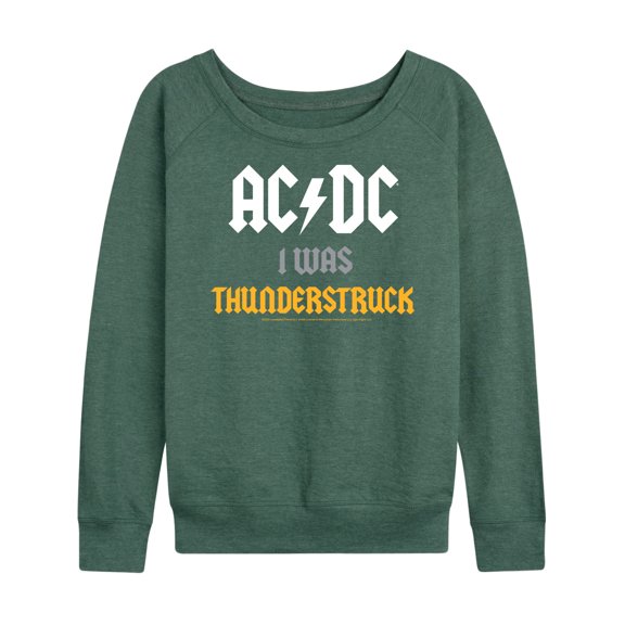 ACDC - I Was Thunderstruck - Women's Lightweight French Terry Long Sleeve Shirt