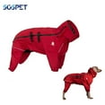 thumbnail image 2 of SGSPET Outdoor Dog Rain Jacket, Ripstop Waterproof Tear-Resistant Coat with Harness Hole, for Hiking and Camping, 2 of 9