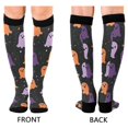 thumbnail image 4 of FORMRS Womens Knee High Socks Casual Long Thick Travel Daily Wear, 1 Pair, Halloween Orange Ghosts, 4 of 6