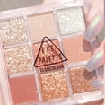 thumbnail image 4 of Paleta de sombras de ojos Glitter Matte para mujeres y niñas - 9 colores, 4 of 5