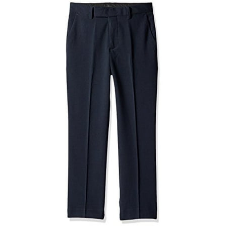 Calvin Klein NAVY Boys' Flat-Front Bi-Stretch Dress Pant, US 10 REG