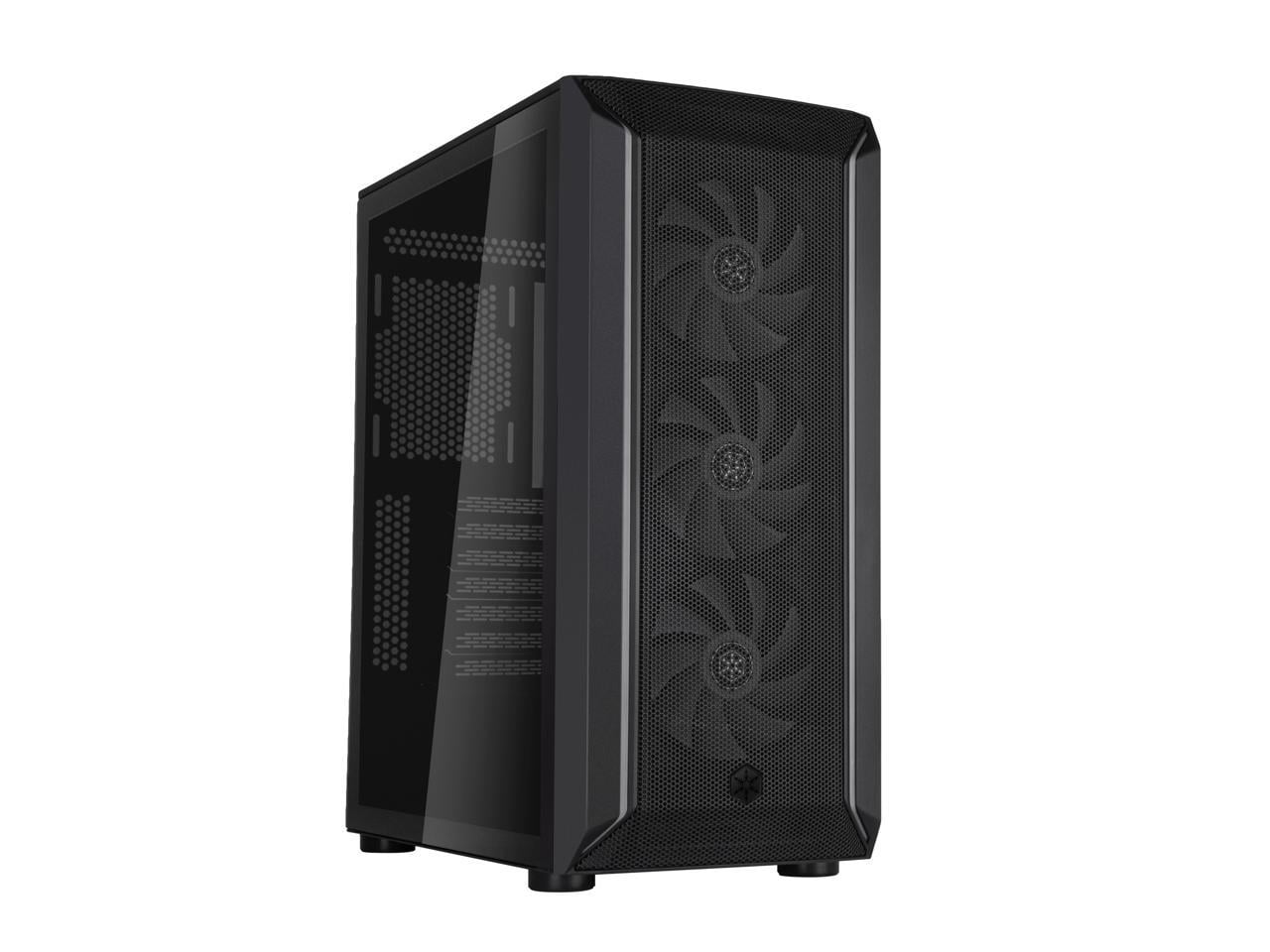 SilverStone FARA 511Z High Airflow ATX Gaming Chassis with Excellent Cooling Potential Case SST-FA511Z-BG Black
