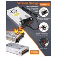 thumbnail image 2 of Version DC 24V 15A 360W Power Supply,110V AC to DC 24V Converter Switching Power Adapter for LED Light Bar Radio US Plug, 2 of 9