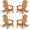 Teak, variant on PEXMOR Folding Adirondack Chair, Wood Accent Fire Pit Chair, Outdoor Patio Lounge